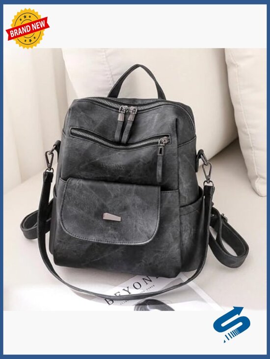 Vegan Leather Backpack Purse for Women Fashion Multipurpose Design main image 5